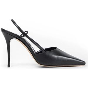 Manolo Blahnik, Dames, Schoenen, Zwart, Maat: 36 EU Leer,