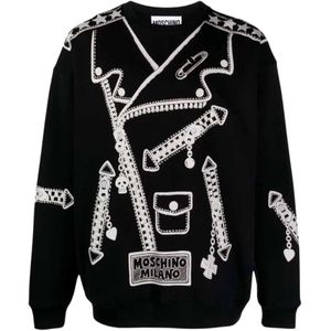 Moschino - Grafische Sweatshirt - Zwart - Heren
