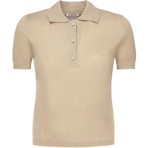Moncler, Dames, Tops, Bruin, Maat: XS Katoen,