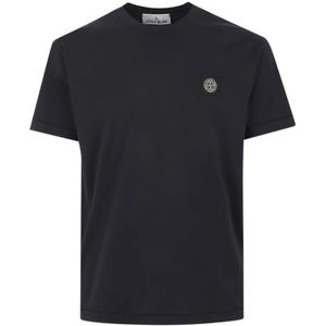 Stone Island, Heren, Tops, Blauw, Maat: L Katoen,