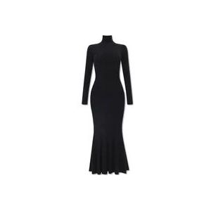 Balenciaga Geribbelde jurk , Black , Dames , Maat: XS