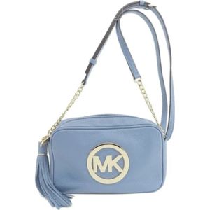 Michael Kors Pre-owned, Dames, Pre-owned, Blauw, Maat: ONE Size Leer,