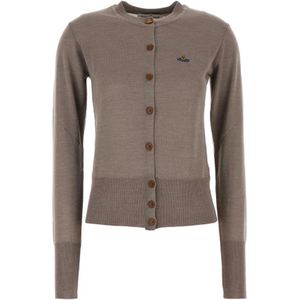 Vivienne Westwood, Dames, Truien, Grijs, Maat: M Wol,