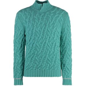 Malo, Heren, Truien, Groen, Maat: XL Kasjmier,