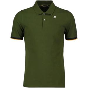 K-Way, Heren, Tops, Groen, Maat: L Katoen,