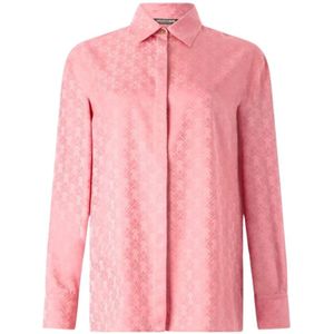 Roberto Cavalli, Dames, Blouses & Shirts, Roze, Maat: XS Zijde,