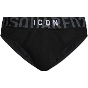 Dsquared2, Heren, Ondergoed, Zwart, Maat: M Polyamide,
