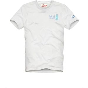 MC2 Saint Barth, Heren, Tops, Wit, Maat: M