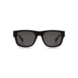 Gucci Vierkante zonnebril , Black , Heren , Maat: ONE Size