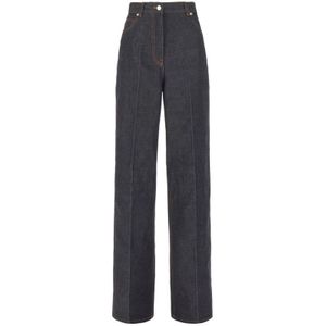 Ferragamo, Dames, Jeans, Blauw, Maat: S Denim,
