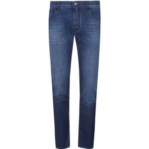 Jacob Cohën, Heren, Jeans, Blauw, Maat: W36 Katoen,