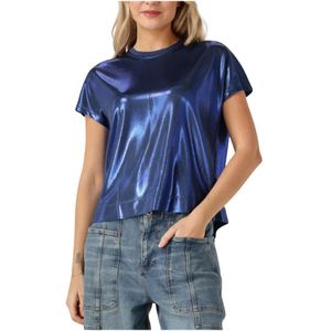 MOS Mosh, Dames, Tops, Blauw, Maat: XS Polyamide,