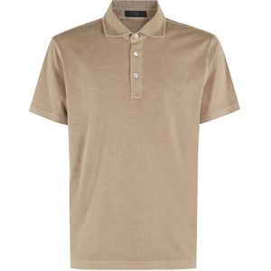 Fay, Heren, Tops, Beige, Maat: 2XL Jersey,