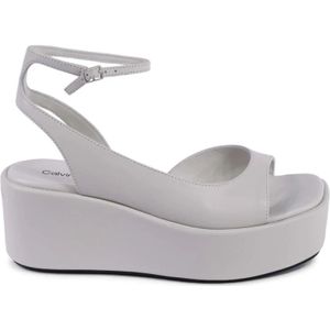 Calvin Klein, Dames, Schoenen, Beige, Maat: 37 EU Leer,