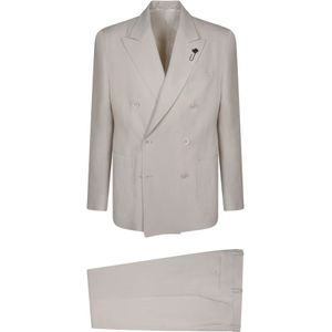 Lardini - Pak - Beige - Katoen - Double Breasted Suit