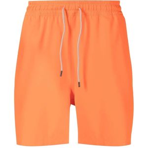 Ralph Lauren, Heren, Badkleding, Oranje, Maat: 2XL Poliester,