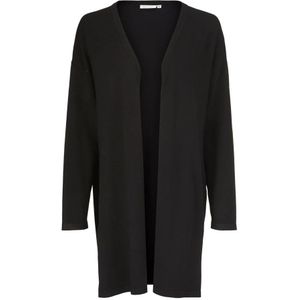 Gebreid Vest - Malon - Effen - Viscose - Lange Mouw