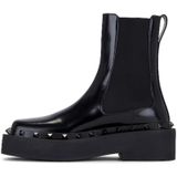 Valentino Garavani - Rockstud M-Way - Enkellaarsjes - Zwart - Geborsteld Leer
