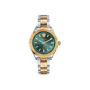 Versace Groene Dameshorloge Hellenyium Roestvrij Staal , Multicolor , Dames , Maat: ONE Size