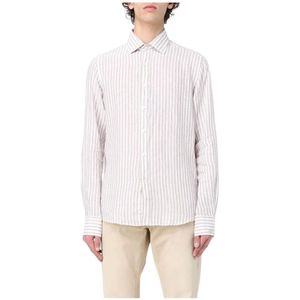 Paul & Shark, Heren, Overhemden, Beige, Maat: 3XL Linnen,