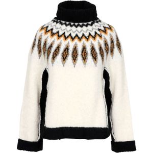 Semicouture, Dames, Truien, Wit, Maat: S Wol,