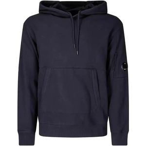C.p. Company, Heren, Sweatshirts & Hoodies, Blauw, Maat: M Katoen,