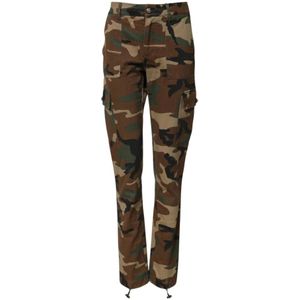 Dolce & Gabbana, Dames, Broeken, Veelkleurig, Maat: 3XS Katoen,