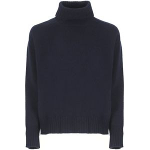 Vanisé, Dames, Truien, Blauw, Maat: S Wol,