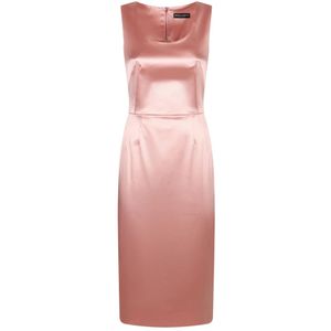 Dolce & Gabbana, Dames, Jurken, Roze, Maat: XS Satijn,