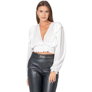 Kocca, Dames, Blouses & Shirts, Wit, Maat: L Acryl,