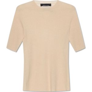 Fabiana Filippi, Dames, Truien, Beige, Maat: XS Wol,