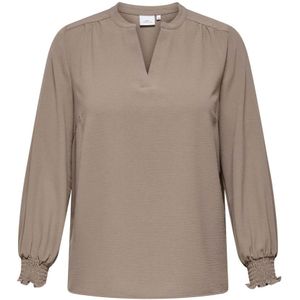 Only Carmakoma, Dames, Blouses & Shirts, Bruin, Maat: 7XL