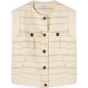 Motivi, Dames, Jassen, Beige, Maat: XS Katoen,