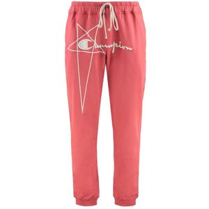 Rick Owens, Heren, Broeken, Rood, Maat: XL Katoen,