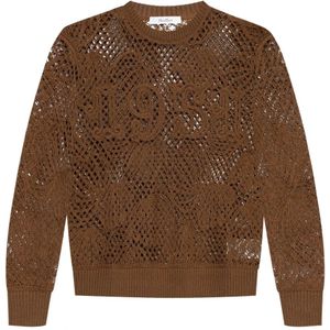 Max Mara, Dames, Truien, Bruin, Maat: 2XS Katoen,