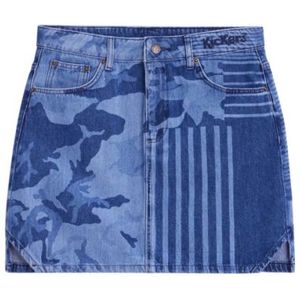 Kickers - Dames Jeansrok - Denim - Lasercamouflageprint