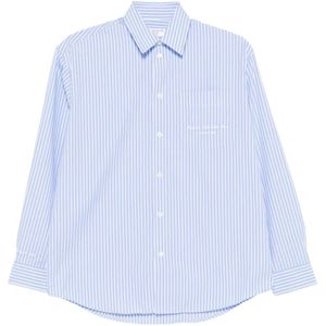 Sporty & Rich, Dames, Blouses & Shirts, Blauw, Maat: XS Katoen,