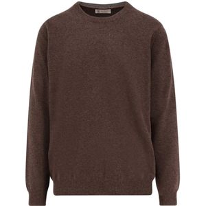 Brunello Cucinelli, Heren, Truien, Bruin, Maat: M Kasjmier,