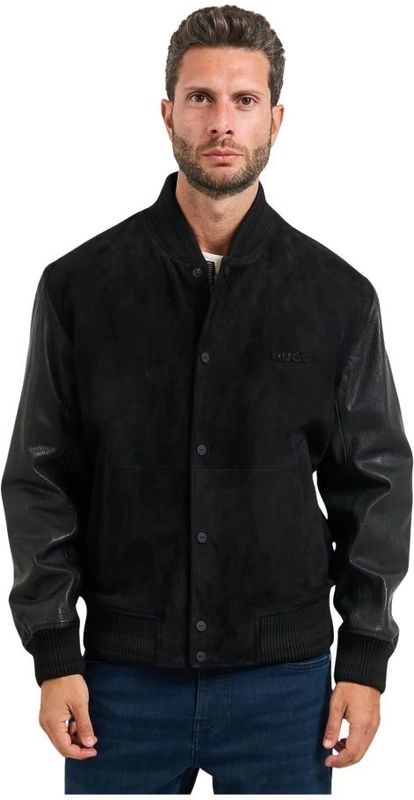 Hugo - Bomberjack - Zwart - Leer