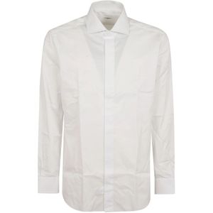 Buonamassa, Heren, Overhemden, Wit, Maat: 4XL Katoen,