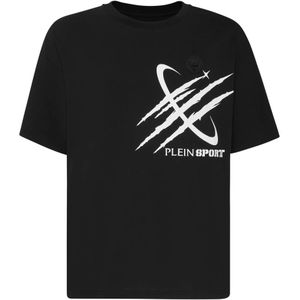 Plein Sport, Heren, Tops, Zwart, Maat: XS