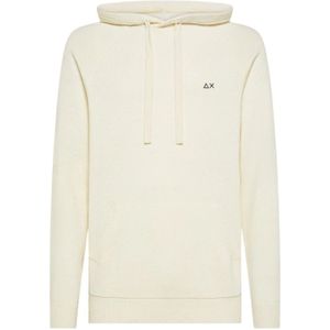 Sun68, Heren, Sweatshirts & Hoodies, Beige, Maat: S