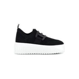 Hogan Zwarte Sneakers , Black , Dames , Maat: 40 EU