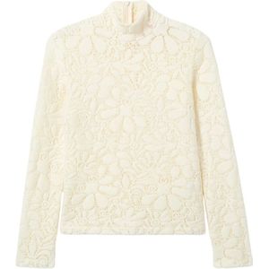 La DoubleJ, Dames, Blouses & Shirts, Beige, Maat: M Wol,