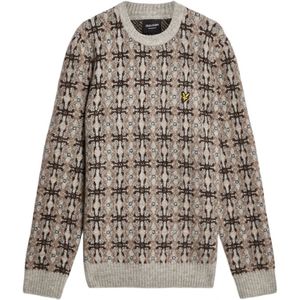 Lyle & Scott, Heren, Truien, Grijs, Maat: XS Leer,