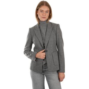 Luisa Cerano, Dames, Jassen, Grijs, Maat: 2XL Wol,