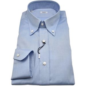 Barba, Heren, Overhemden, Blauw, Maat: 4XL
