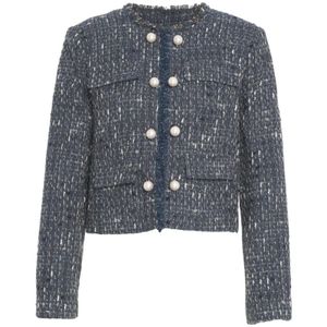 Liu Jo, Dames, Jassen, Blauw, Maat: M Katoen,