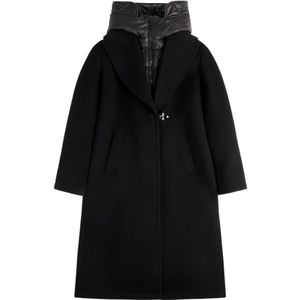 Fay, Dames, Mantels, Zwart, Maat: XS Wol,