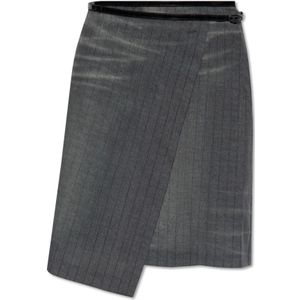 Diesel, Dames, Rokken, Grijs, Maat: XL Wol,